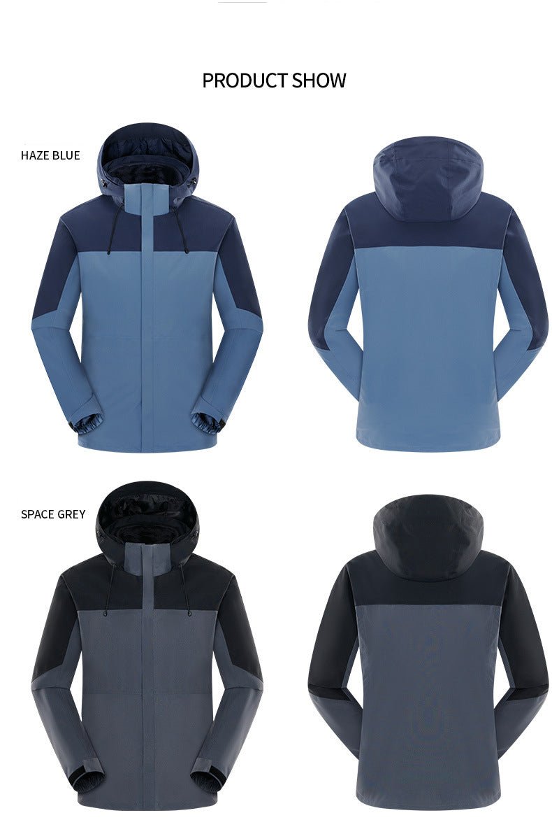 Custom Outdoor 3 - in - 1 Windproof Fleece Jackets - Sidiou Group