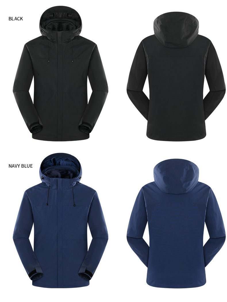 Custom Outdoor 3 - in - 1 Windproof Fleece Jackets - Sidiou Group
