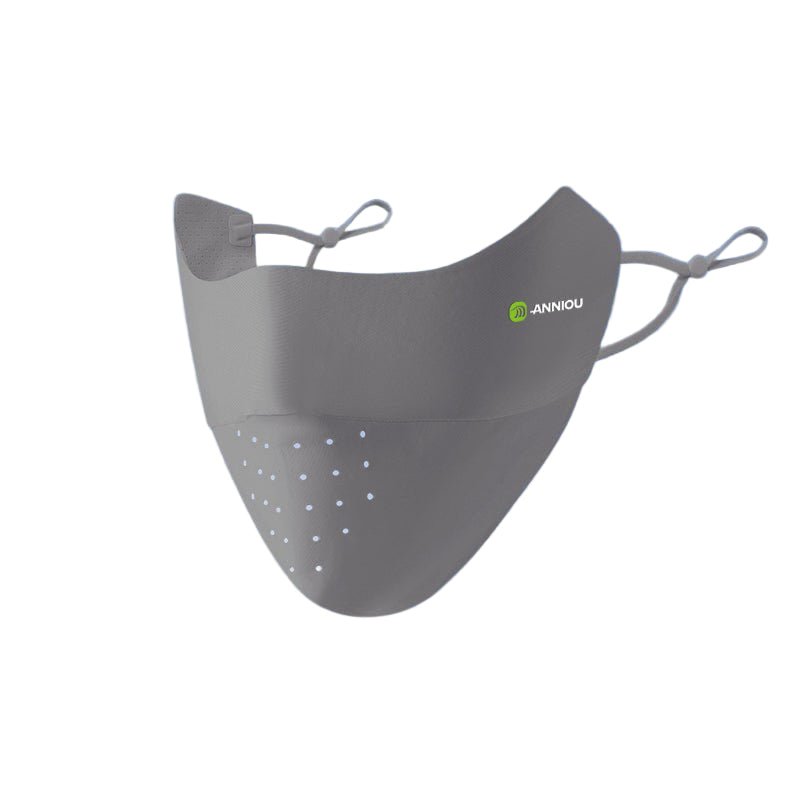 dark Gray Seamless Sun Protection Mask 