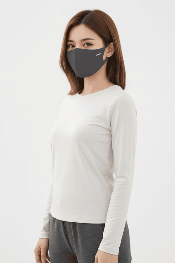 dark gray sun protection face mask
