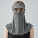 dark gray Sun Protection Visor Neck Gaiter