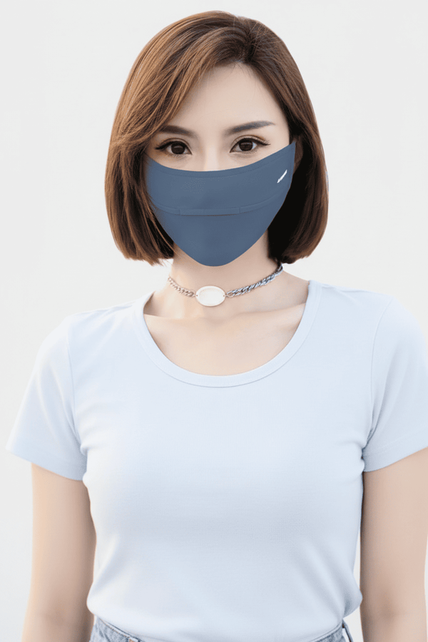 dark gray sun protection face mask anniou