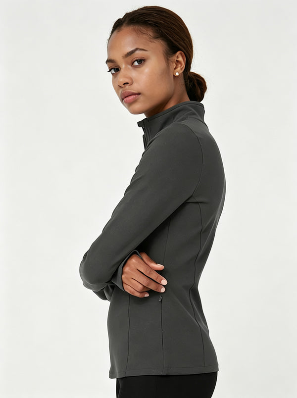#darkgrey Half Zip Quick Dry Pullover