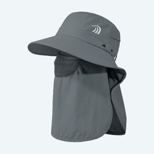#darkgrey UPF50 Fishing Hat with Face Protection