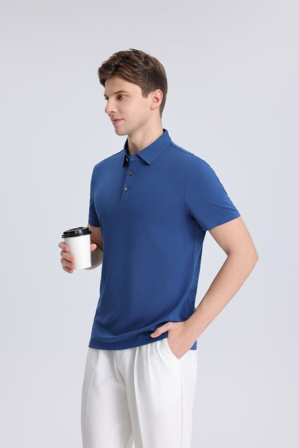 #denimblue Cooling Polo Shirt