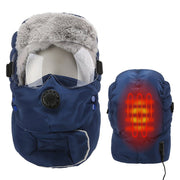 Detachable Goggles Fleece Heated Hat - Sidiou Group