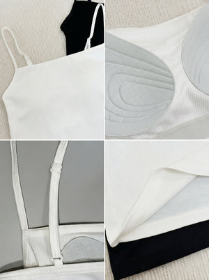 details of #white Mulberry Silk Cooling Camisole