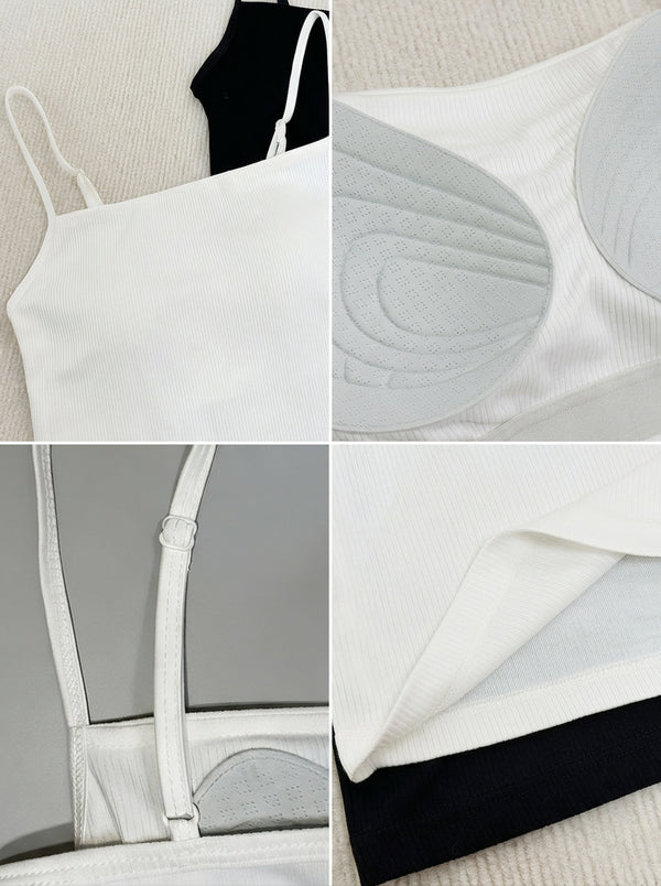 details of #white Mulberry Silk Cooling Camisole