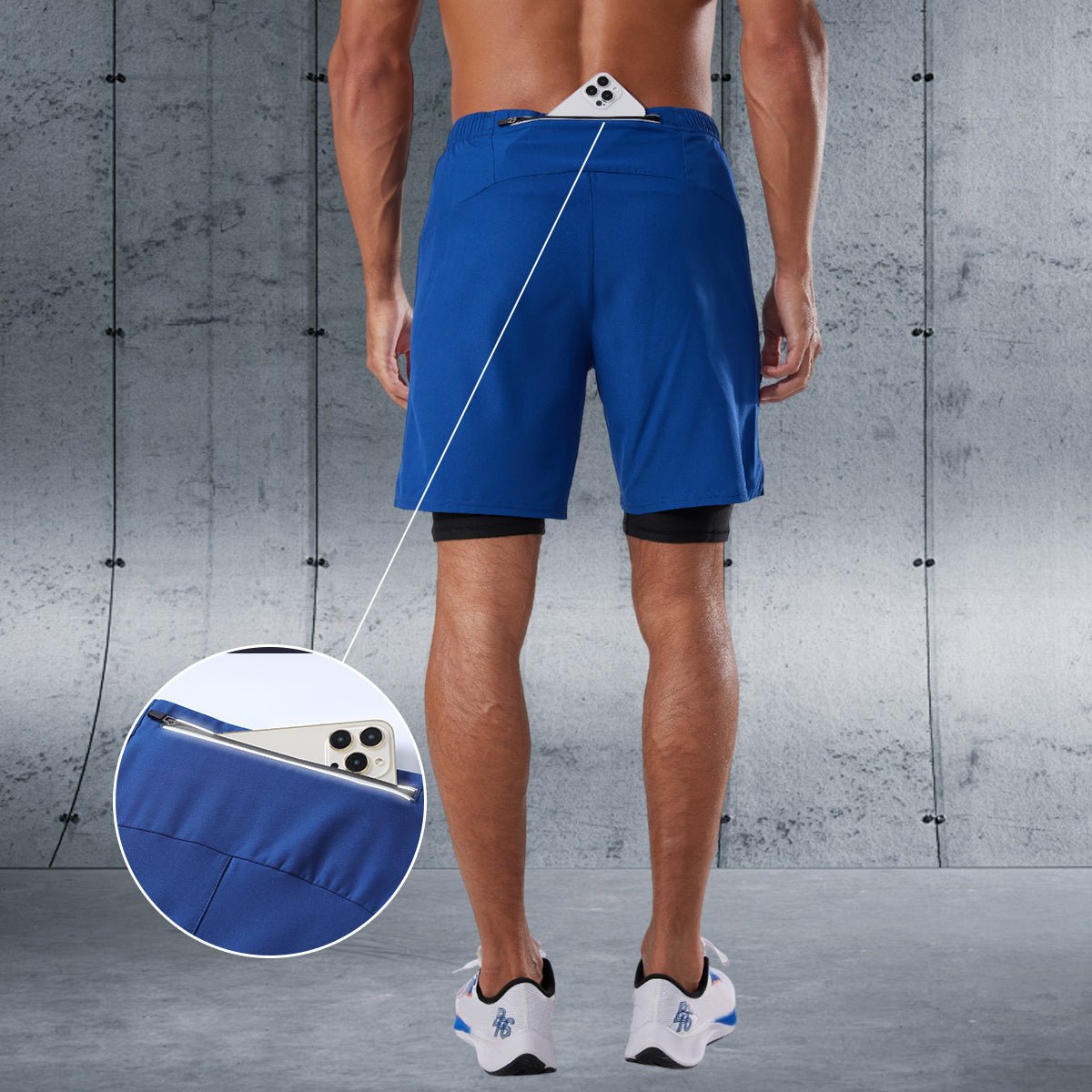 Double - layer Basketball Training Shorts - Sidiou Group