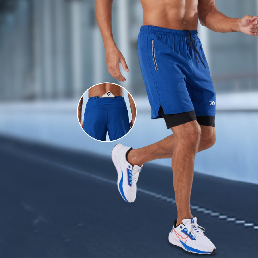 Double - layer Basketball Training Shorts - Sidiou Group