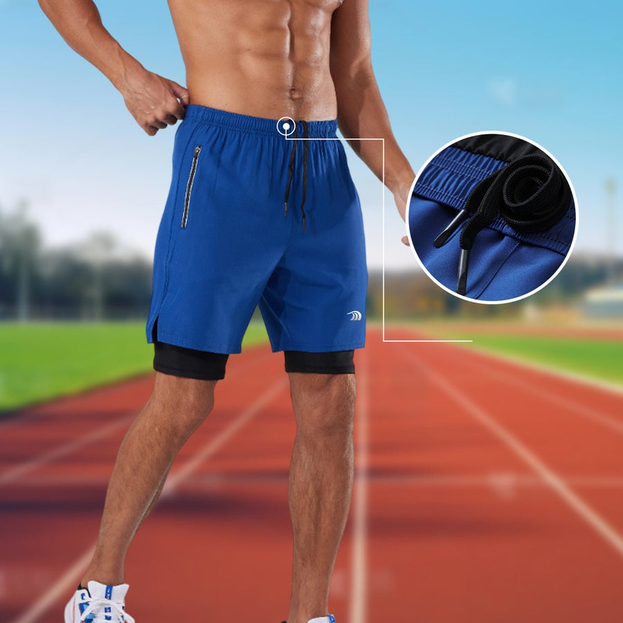 Double - layer Basketball Training Shorts - Sidiou Group