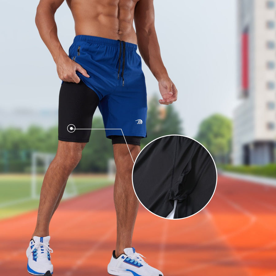 Double - layer Basketball Training Shorts - Sidiou Group