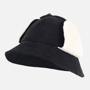 Ear Flap Corduroy Bucket Hat