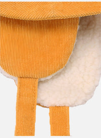Ear Flap Corduroy Bucket Hat
