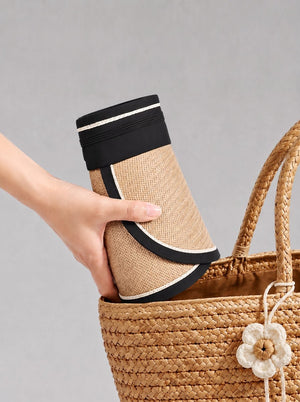 foleable straw hat