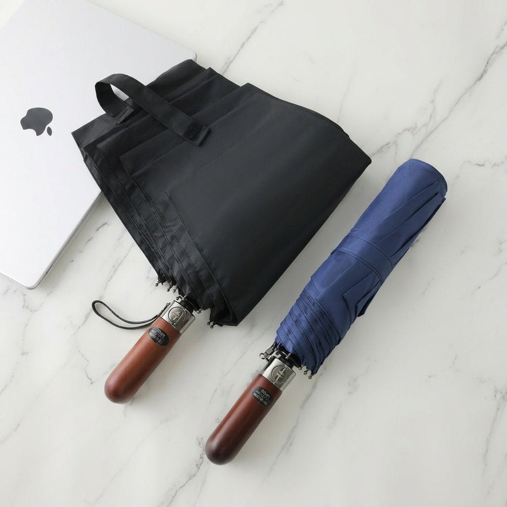fully automatic business wooden umbrella