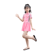 Girls' One - piece Swim Dress with Shorts - Sidiou Group