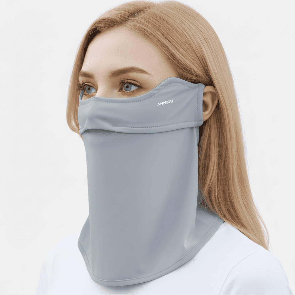Glacier Gray Dust Face Mask UPF 50+