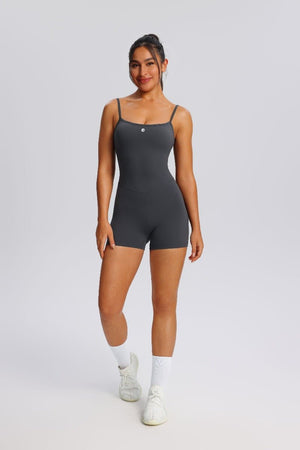  gray Sling Yoga Bodysuit by Anniou