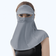 gray Sun Protection Visor Neck Gaiter