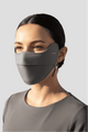 gray UPF 100 lightweight face mask