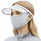 Gray Sun Protection Brim Face Mask