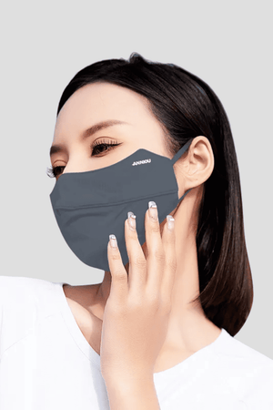 graphite gray uv silk face mask upf 50+