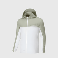 Green and White UPF 100+ Lightweight Jacket 