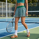 green womens diamond mesh tennis skirt