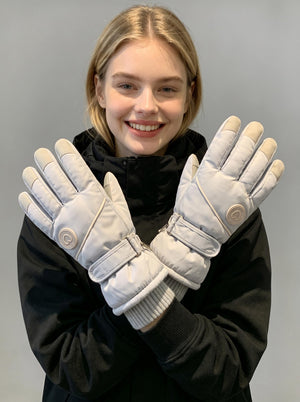 #greyblue Women's Thick Warm Ski Gloves