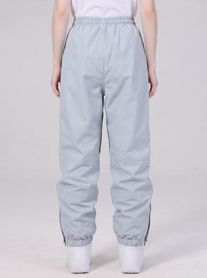 #greyblue back of women ski trousers