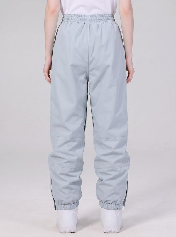 #greyblue back of women ski trousers