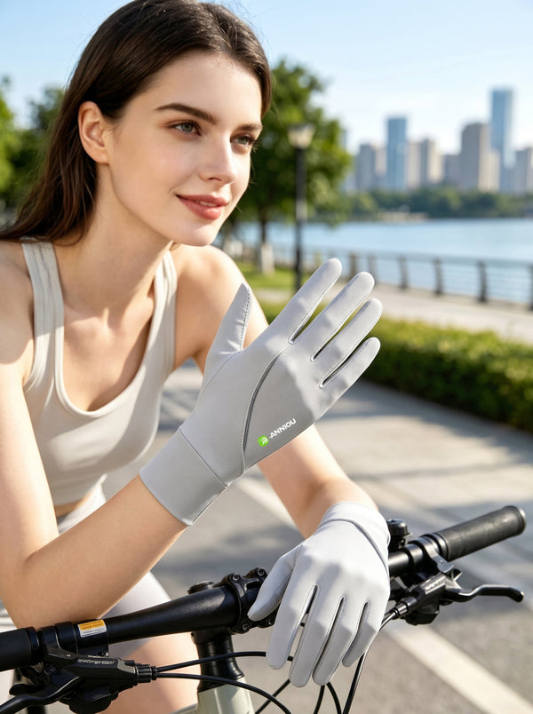 #grey touchscreen UV Protection Gloves