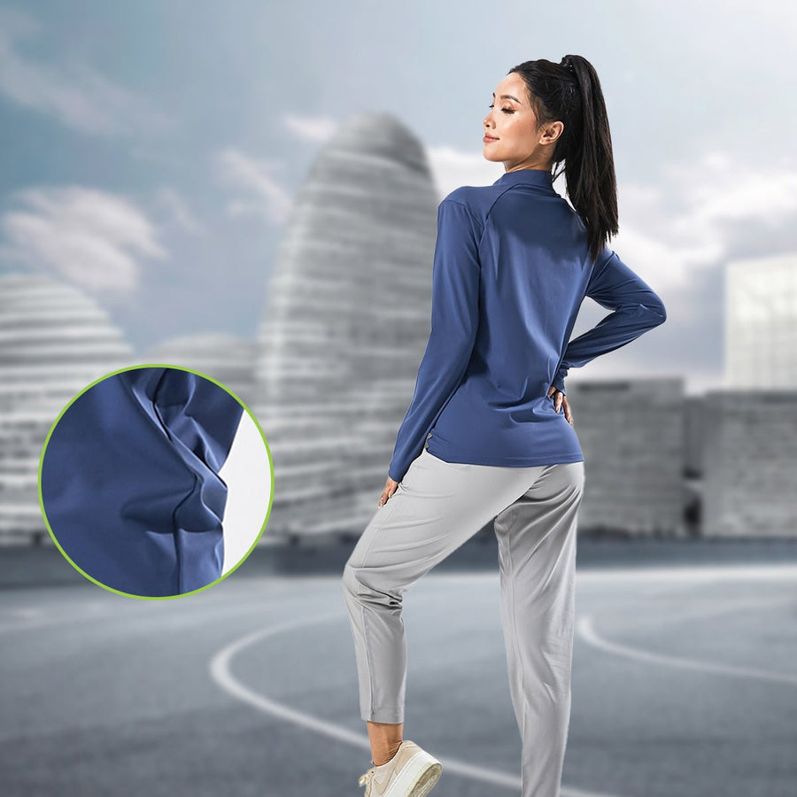 Half Stand Collar Sports Sweatshirt - Sidiou Group