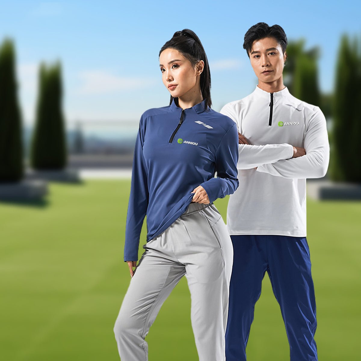 Half Stand Collar Sports Sweatshirt - Sidiou Group