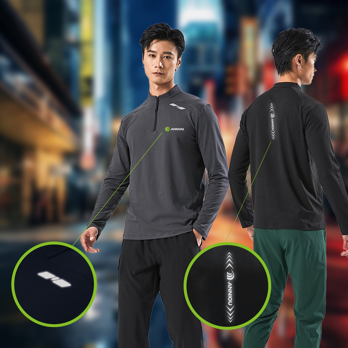 Half Stand Collar Sports Sweatshirt - Sidiou Group
