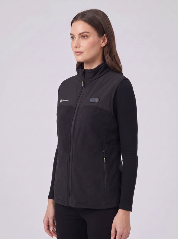 Women's Heated Fleece Vest from the size