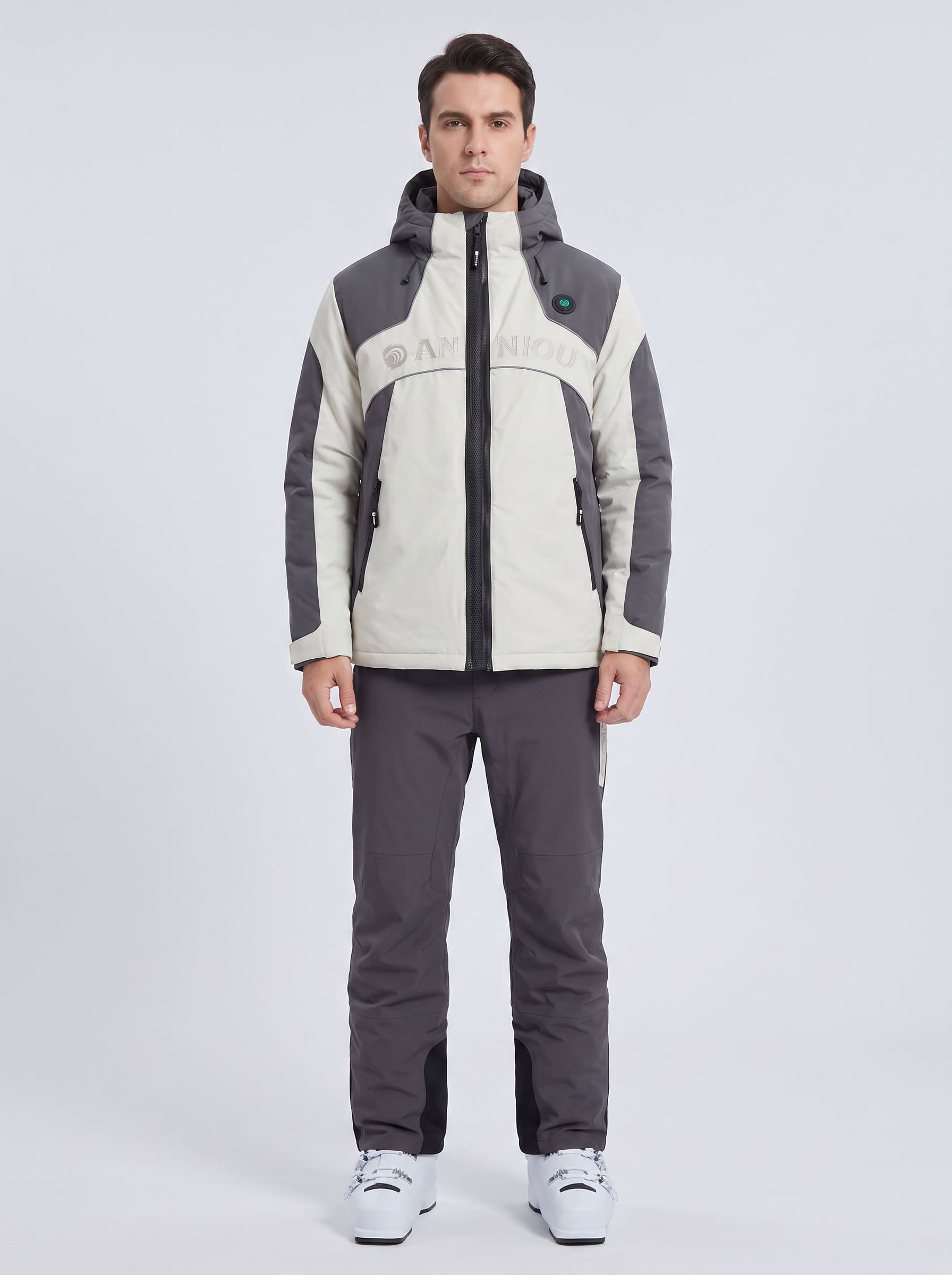 heated ski jacket and trouser set by Anniou