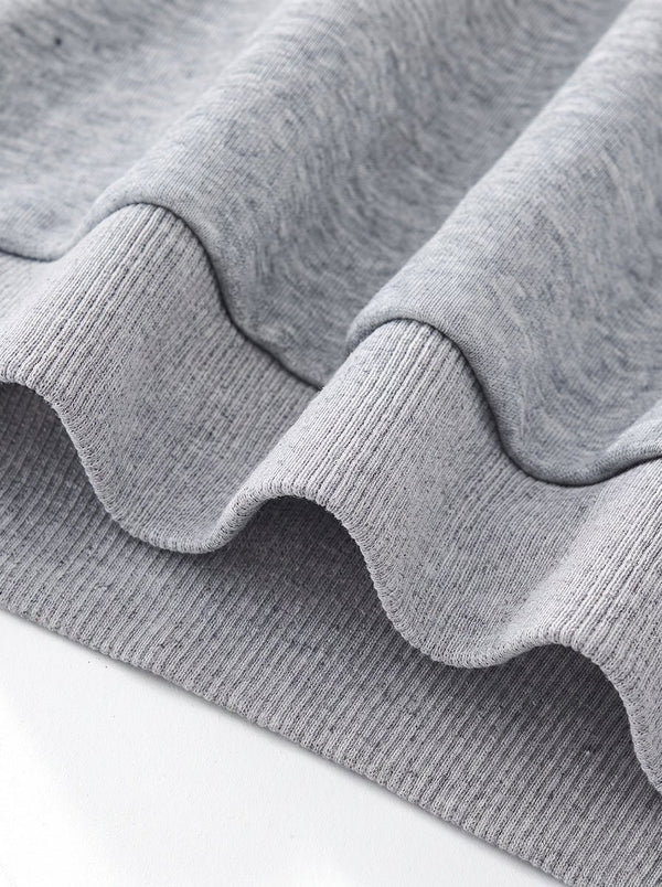 hem of #Lightgrey Cropped Boxy Hoodie