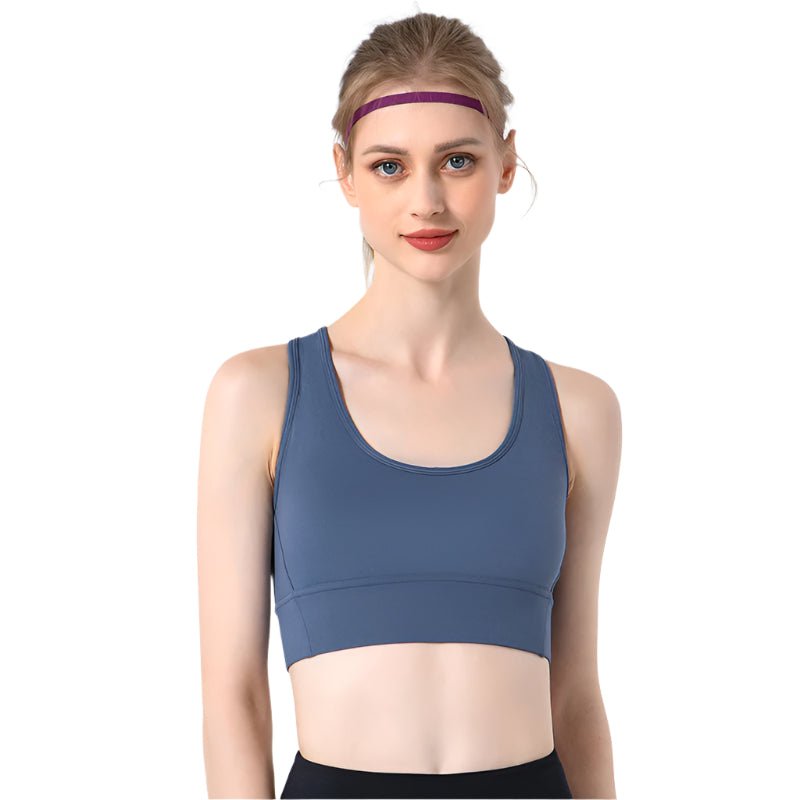High Impact Cross Back Sports Bra - Sidiou Group