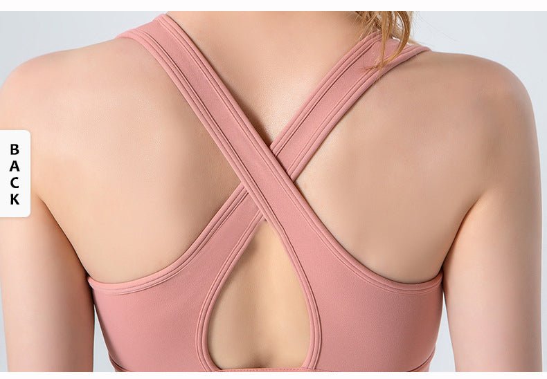 High Impact Cross Back Sports Bra - Sidiou Group