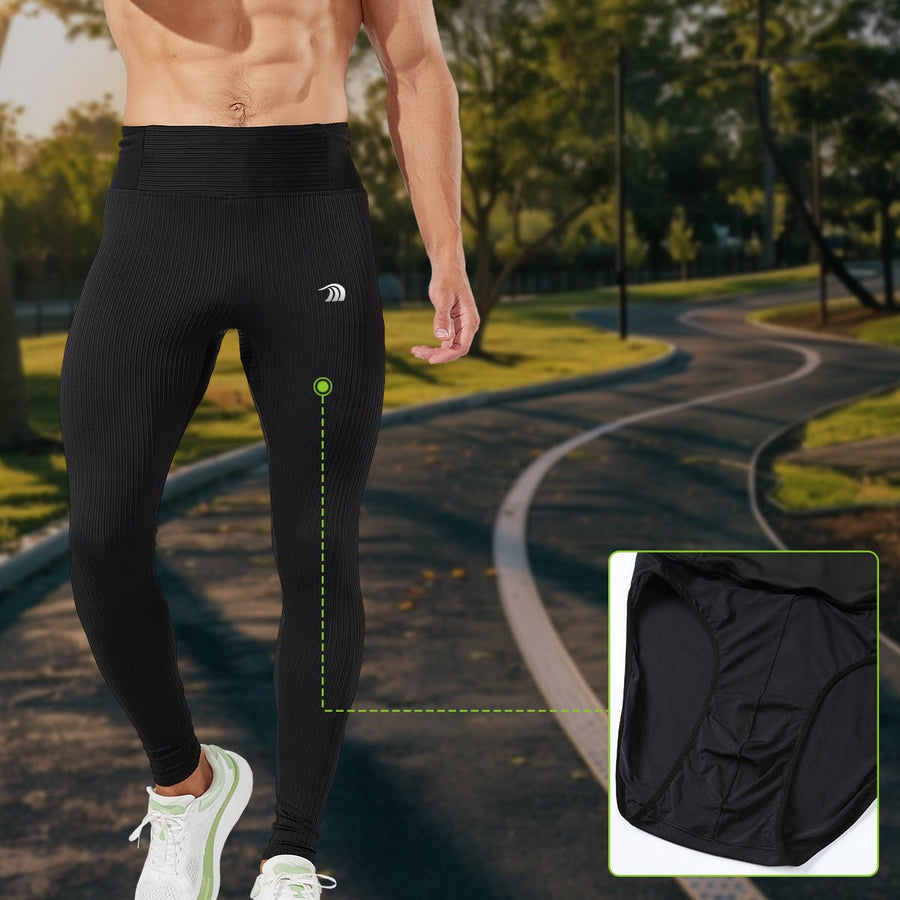 High - waisted Running Compression Pants - Sidiou Group