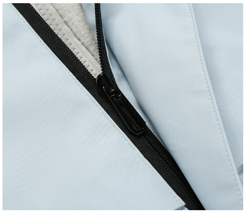 hooded  Waterproof 3 in 1 Fleece Jacket ykk zipper