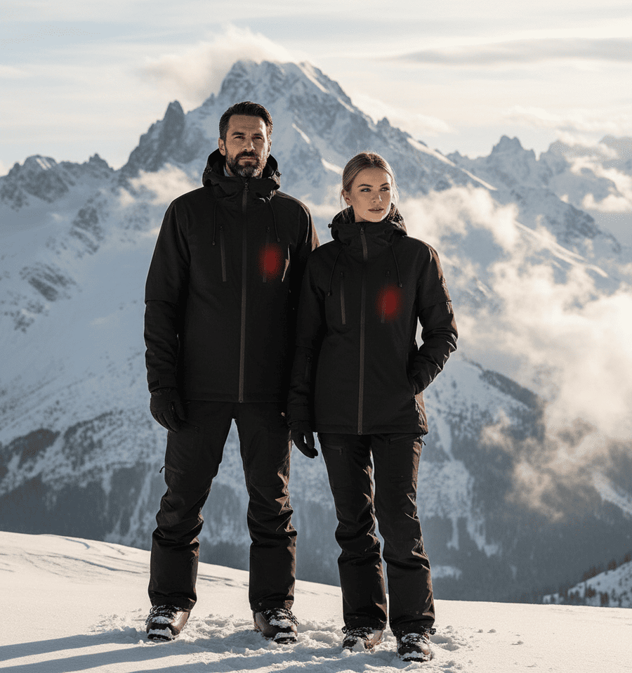 Heated Outdoor Jacket in black