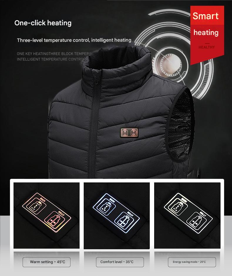 Insulated Heated Puffer Vest - Sidiou Group