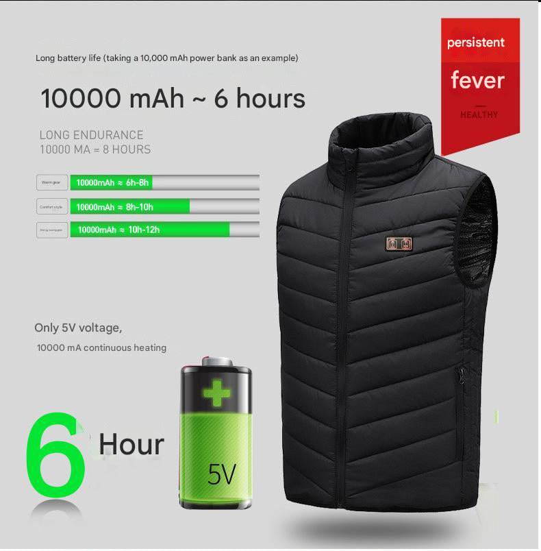 Insulated Heated Puffer Vest - Sidiou Group