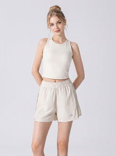#ivory Womens Quick Dry Split Shorts