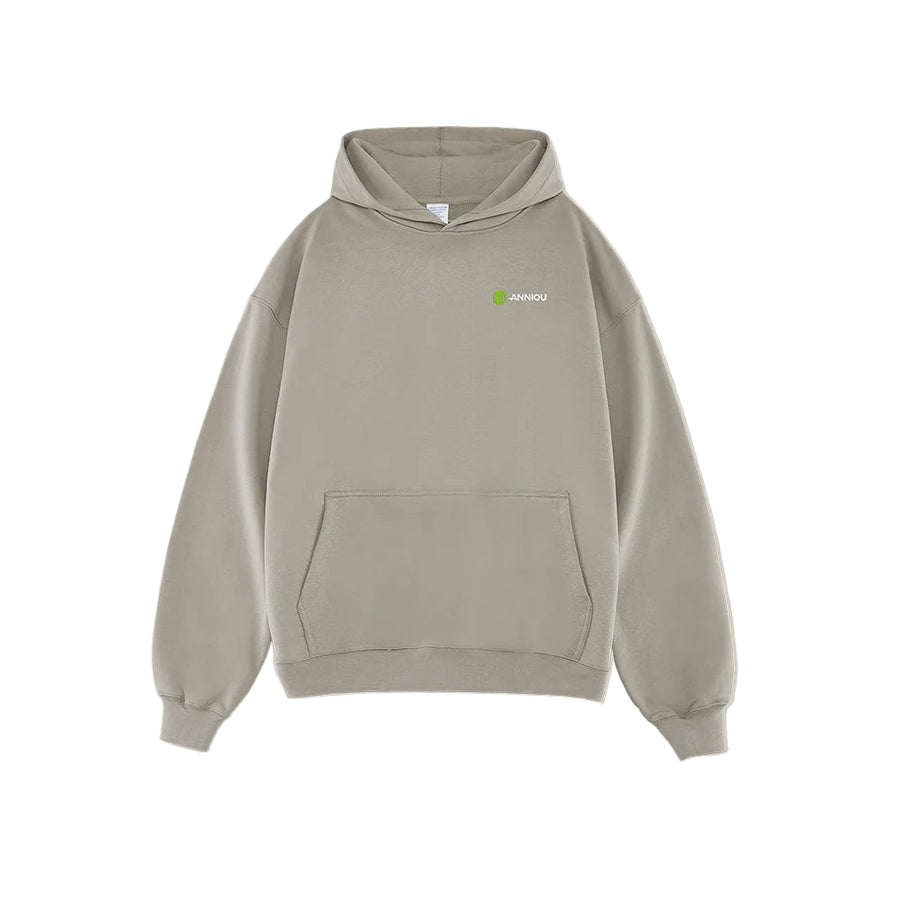 Khaki Oversized Heavyweight French Terry Hoodie