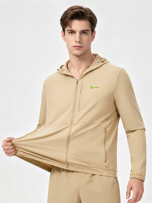#khaki UPF50 Water Repellent Cooling Jacket