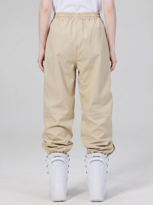 #khaki back of women ski trousers